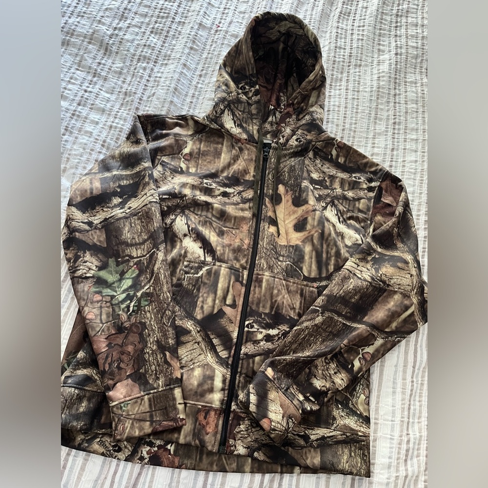 Redhead Real Tree  Zipup Hoodie